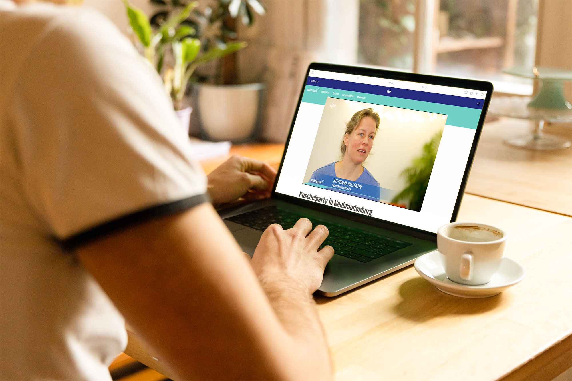 Kuschelmoment in den regionalen Medien. NRD MV